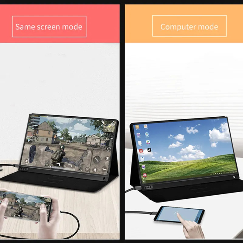 Wireless Portable LCD USB Monitor Touchscreen 1920x1200 14 Inch For PS4 PS5