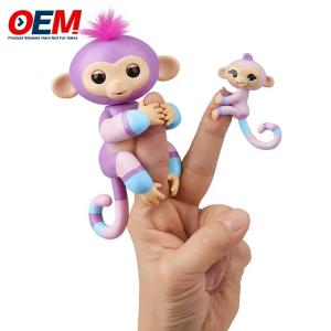 Quality Customized Plastic Animal Monkey Finger Toys OEM PVC Toys Made Silicone Kid Toy wholesale