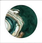 Living Room Geometric Decorative Carpet Chair Floor Mat Round Computer Chair