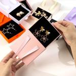 Foam Insert Paperboard Jewelry Boxes Packaging Jewelry Gift Box Two Sided