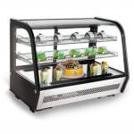 Digital Thermostat Bakery Display Refrigerator Curved Glass Refrigerated Cake