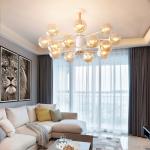 Scandinavian chandelier lighting Nordic wooden chandeliers kids room Light(WH-MI