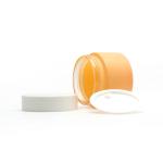 White Screw Lids Empty 50g Cosmetic Glass Jar Matte Painting