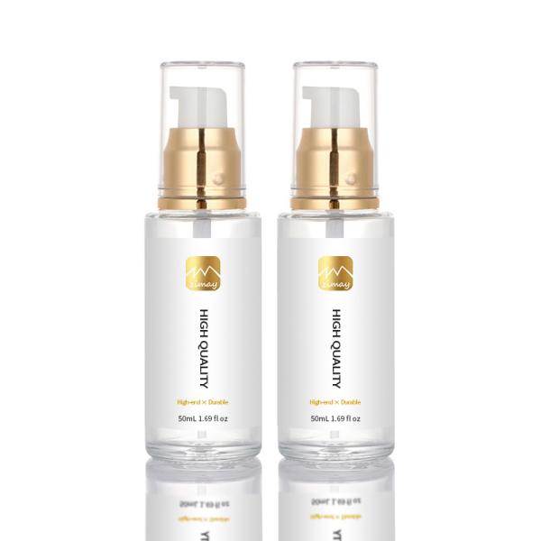 50ml Glass Luxury Matte Empty Cosmetics Serum Hair Oil Lotion Containers With