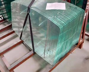 Quality 4mm Frosted Tempered Glass With Flat Edge For Kitchen Decorative Accents Balcony Railings wholesale