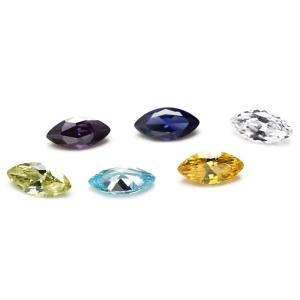 Quality 30 Colors CZ Stones Marquise Cut 3x1.5mm Synthetic Cubic Zirconia for Jewelry Making wholesale