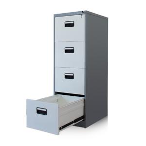 Quality 4 Drawer Dark Grey Frame Lockable Vertical Filing Cabinets wholesale