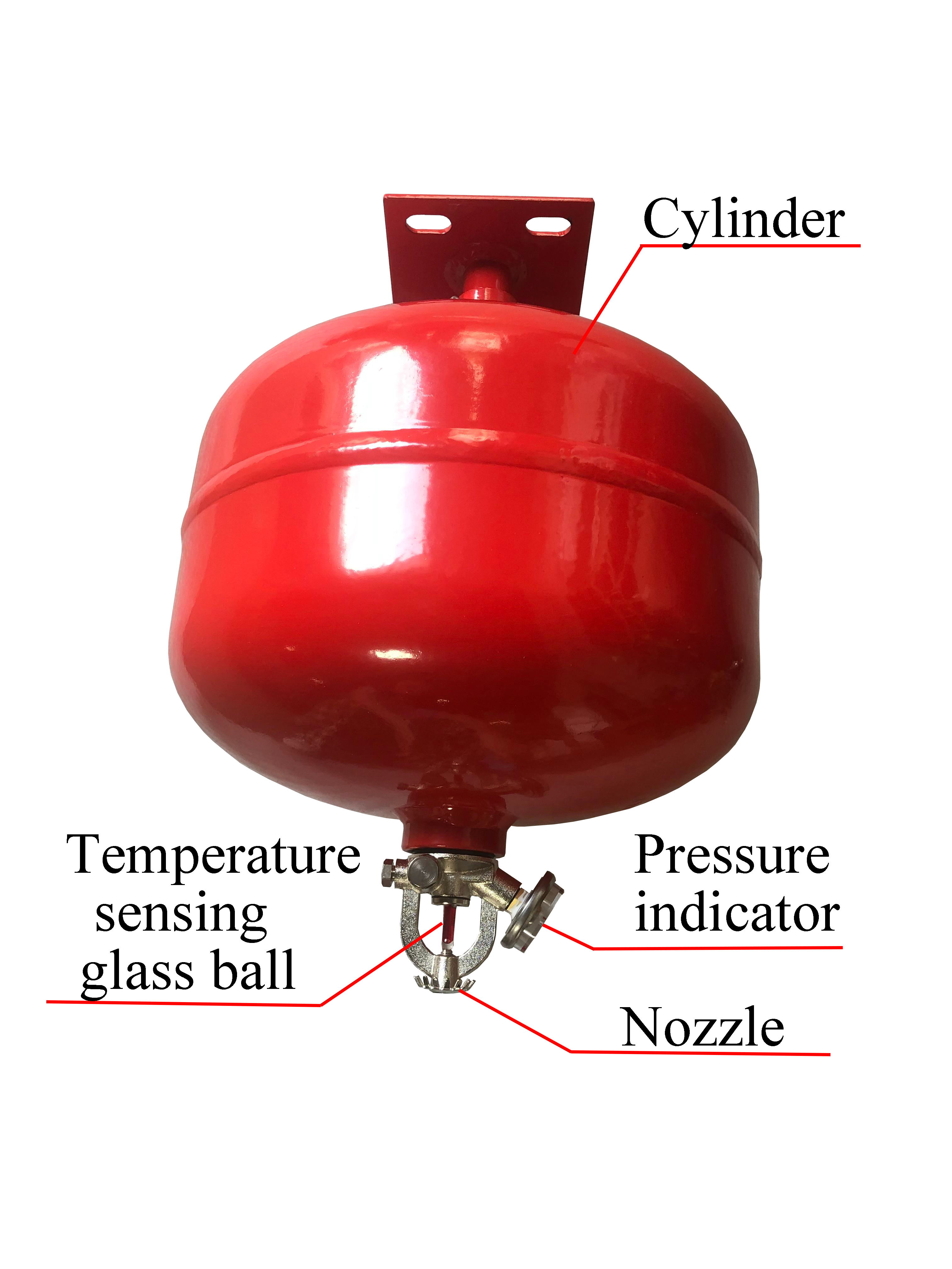 Hfc227ea Hanging Fire Suppression System Without Pollution For Storage Room