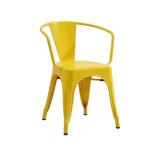 Adjustable Metal Frame Armchair Customized Metal Stacking Dining Chairs