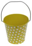 Recyclable Tin Bucket Small Metal Buckets Christmas Tin Buckets with Handle CYMK