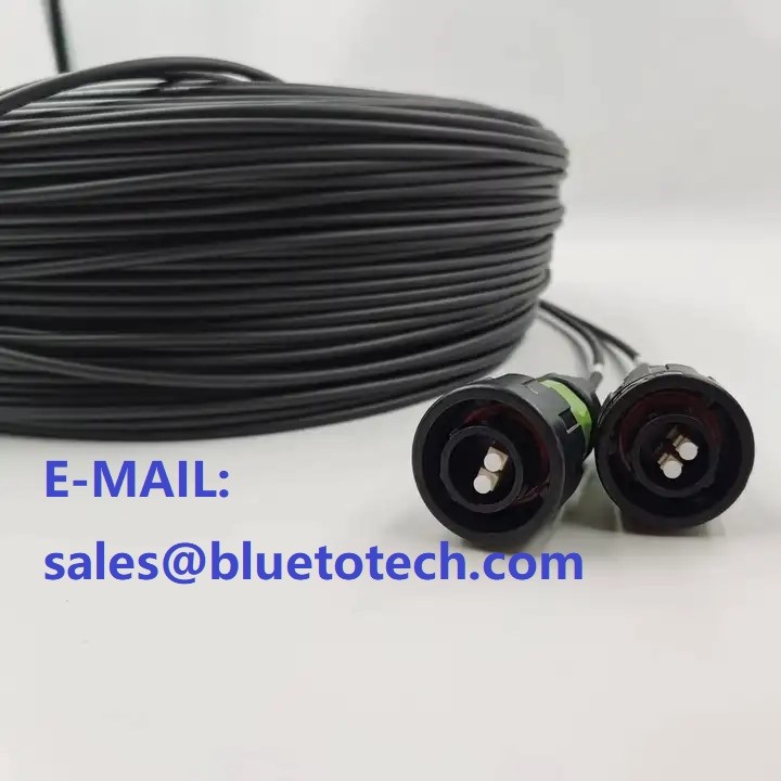 CNLINKO YM24 LC Connector 5G Base Station BBU RRU CPRI Optical Fiber Cable IP67 Waterproof