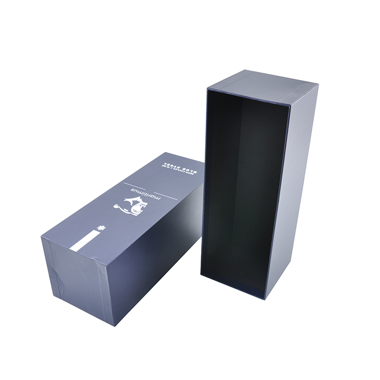 Blue Red Wine Bottle Packaging Box for Display Product