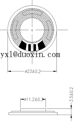 40mm mylar speaker 40*4.8 speaker Television Tablet Speaker DXI40N-B