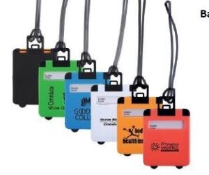 Quality New customed print logo promotional Abs luggage shape bag luggage tags label gifts wholesale
