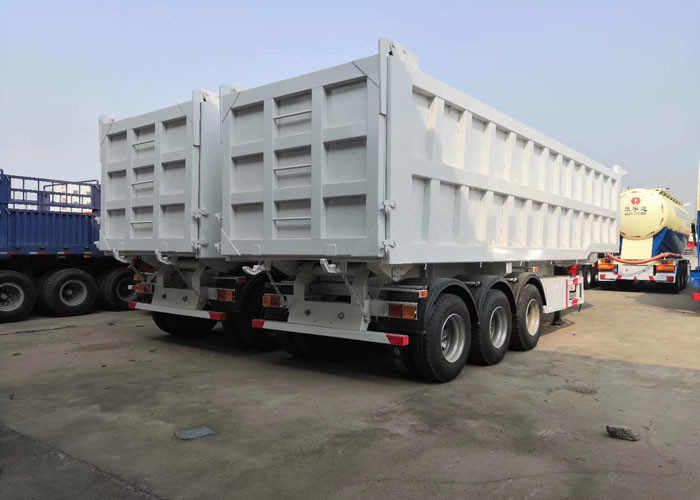 High Speed Tipper Semi Trailer Truck For Mining And Construction 25-45 CBM