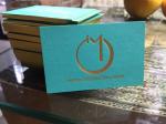 Gold Foil Gilded Edge Business Cards