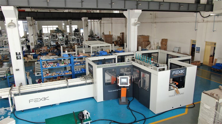 High Speed kitchen towel toilet paper roll packing machine production line in USA