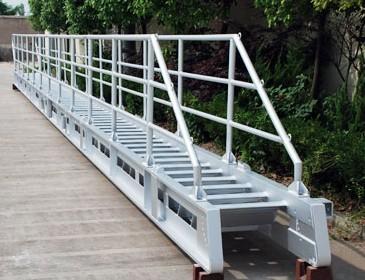 DNV BV ABS approve Marine Aluminum Accommodation Ladder For Ship