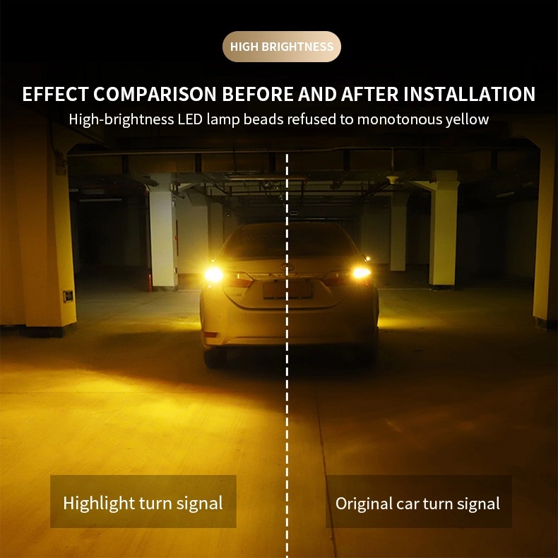 144SMD Auto 2880lm LED Tail Light Bulbs 1157 P21W 7443