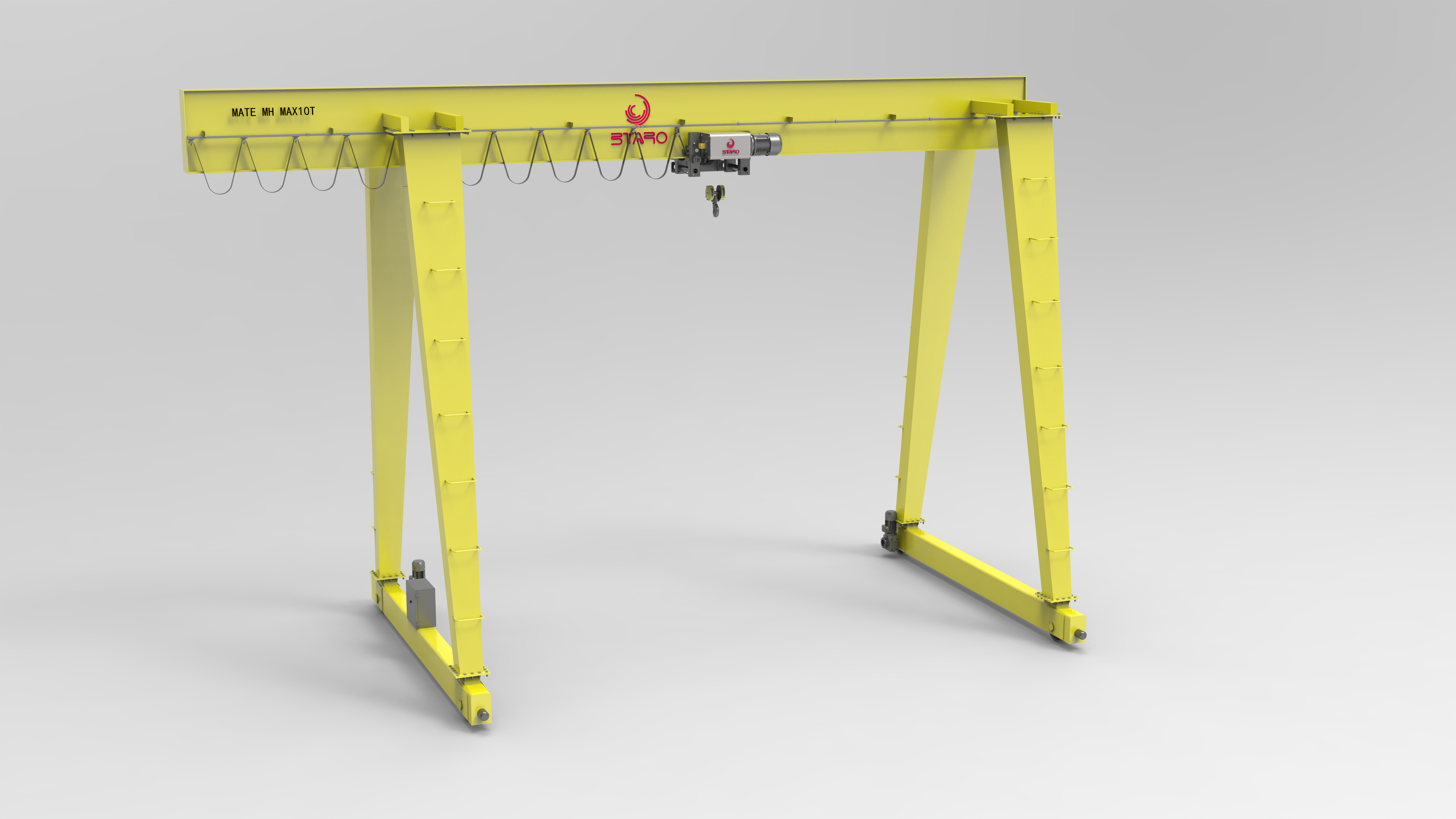 20m/min Hoist Travel Speed Container Gantry Crane with Siemens Main Electrical Part