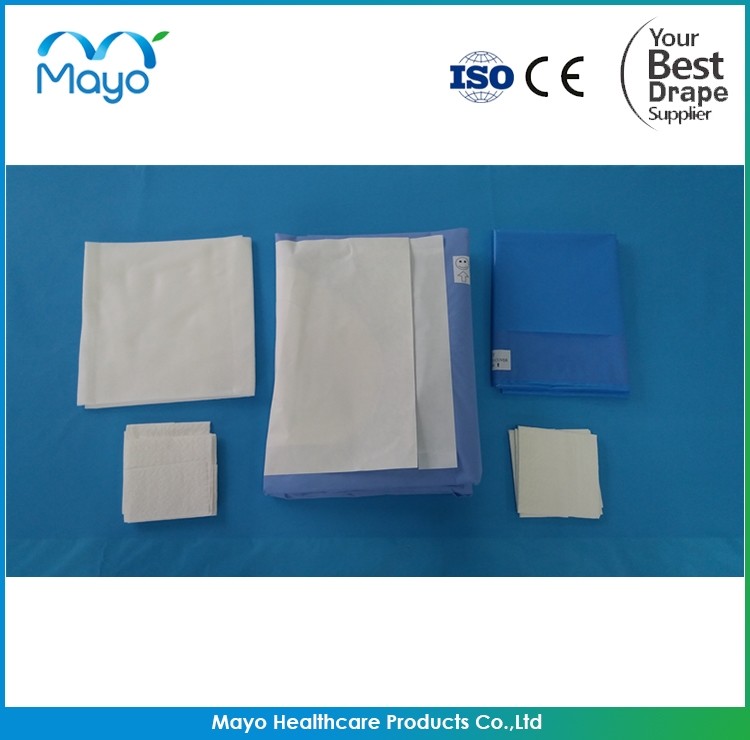 CE ISO Approved Craniotomy Drape Pack Disposable Surgical Sterile
