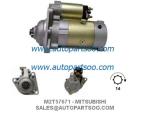 0986012171 M3T10271 - MITSUBISHI Starter Motor 12V 1KW 9T MOTORES DE ARRANQUE