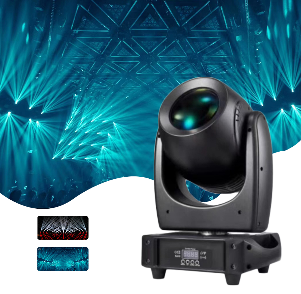 AC 100-240V 50/60Hz Support Dimmer LED Beam Moving Head Spot Light for Stage Lighting