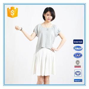 Quality 2016 Latest Girl's Grey And White Dress wholesale