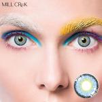 Soft Eco Icy Blue Eye Contact Lenses 14.2mm For Dark Eyes