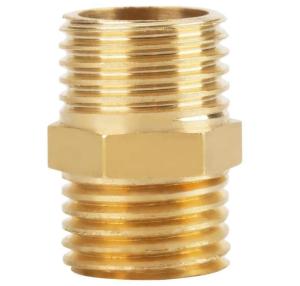 Quality 1/4'' X 1/4'' BSP Brass Tee Fitting , Male Hex Nipple Coupling wholesale