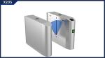 Blue Acrylic SUS304 Stainless Security Flap Barrier Gate RFID IC ID CARD Access