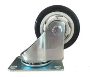 Quality 3 inch swivel casters urethane casters plastic wheels zinc plated wholesale
