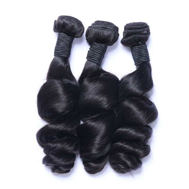 Single Donor Raw Hair Bundles Loose Wave Peruvian And Brazilian Human Hair