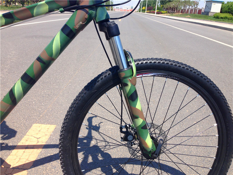 Tianjin factory high grade camouflage 26" aluminium alloy MTB OEM with magnesium alloy one wheel