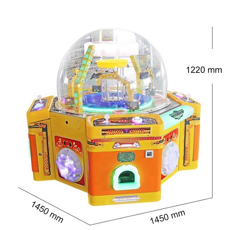 Family Toy Claw Crane Prize Game Machine Coin Operated For Kids 650W