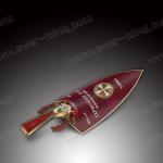 Custom Shield Stickers Printing Metal Liquor Bottle Label Waterproof