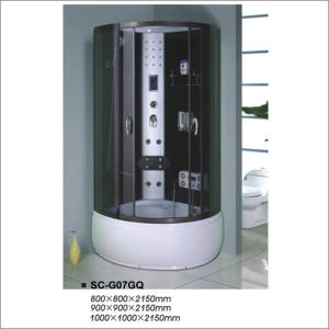 Quality Gray Glass Steam Shower Cabin , Massage Sauna Complete Enclosed Shower Cubicles wholesale