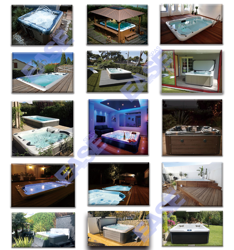 Hydro Massage Bathtubs Outdoor Heated And Jet Pools Romantic Whirlpool Hot Tub