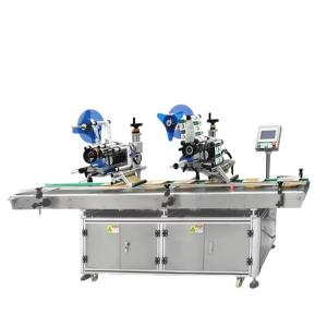 Quality Automatic plane label machines double vegetable cling film labeling machine wholesale