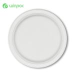 Eco Friendly Biodegradable Sugarcane Paper Plates 7inch Dinner Foods Disposable