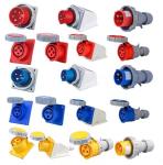 3 Pole 16A 220v Industrial Exposed Sockets 3 Pin 16A 32A 63A Female Waterproof