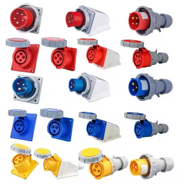 3 Pole 16A Industrail Exposed Sockets 3 Outlets CEE/IEC International Industrial Connector
