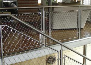 Quality Stairway 2.0mm Architectural Wire Mesh , Steel Cable Netting wholesale