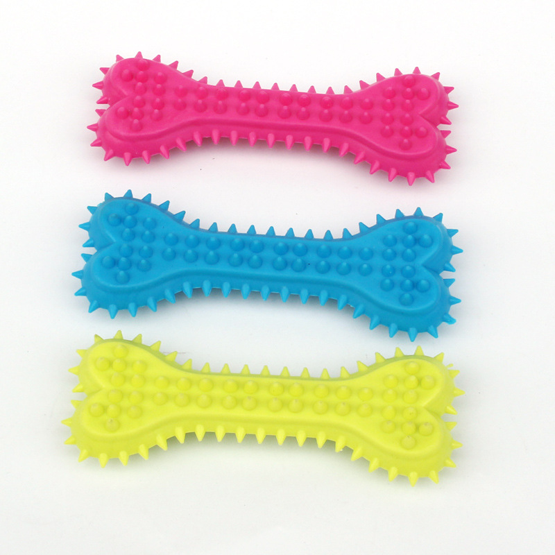 Pet Chew Toy for Dogs Teeth Cleaning Juguetes Para Mascotas 0.09kg Rubber Toothbrush Stick