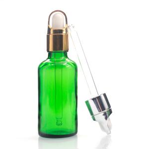 Quality Manufacturers Hot Sale Green 50ml Bottles For Essential Oils With Glass Dropper wholesale