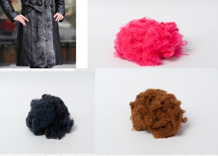 3D 28mm Dope Dyed Polyester For Nonwoven Artificial Leather Fur