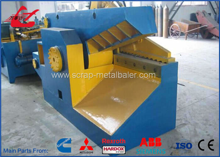Button Control Hydraulic Alligator Shear For Steel Pipes , Metal Waste Shearing Equipment