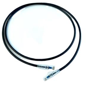 Quality Exactcables 1m 2m 2.5m 3m Steel Armored Crossed Cat. 6a Network Cable Slim STP LSZH Black wholesale