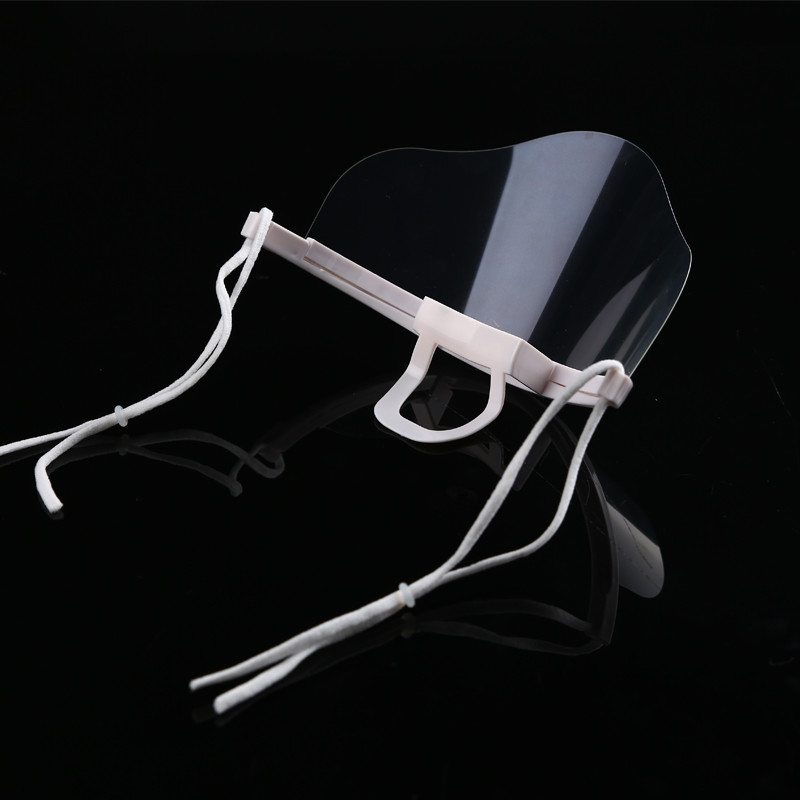 Earloop Style Transparent Plastic Face Cover For Chef