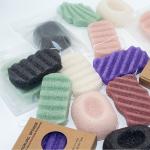 Large Natural Baby Bath Sponge Vegan Bamboo Charcoal Konjac Facial Sponge